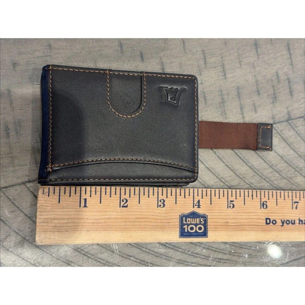 Kings Loot LEATHER Bifold Wallet Money Clip RFID Brown